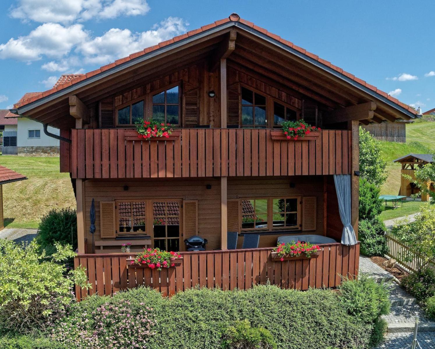 Ferienwohnungen Holzferienhaeuser Leithenwald Zwiesel Bagian luar foto